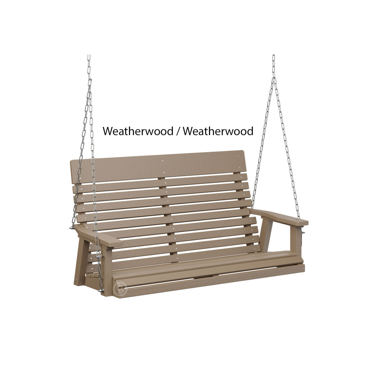 Berlin Gardens Casual-Back Double Swing (Zinc Chains)