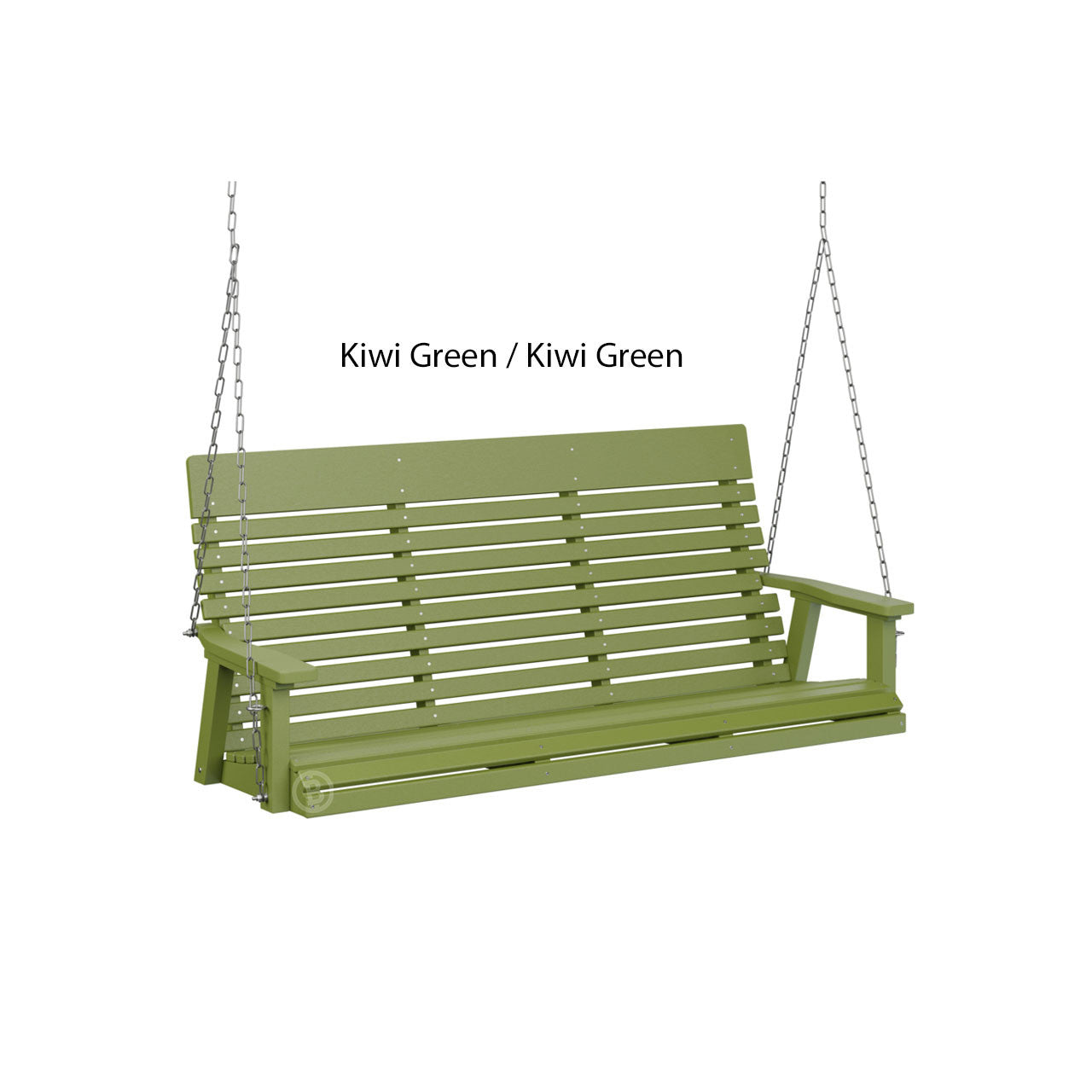 Berlin Gardens Casual-Back Three Seat Swing (Zinc Chains)