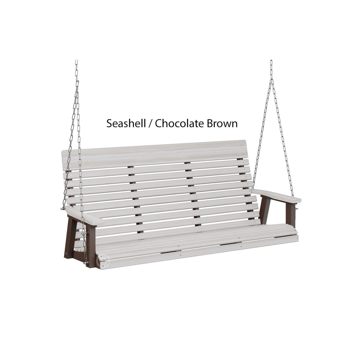 Berlin Gardens Casual-Back Three Seat Swing (Zinc Chains)