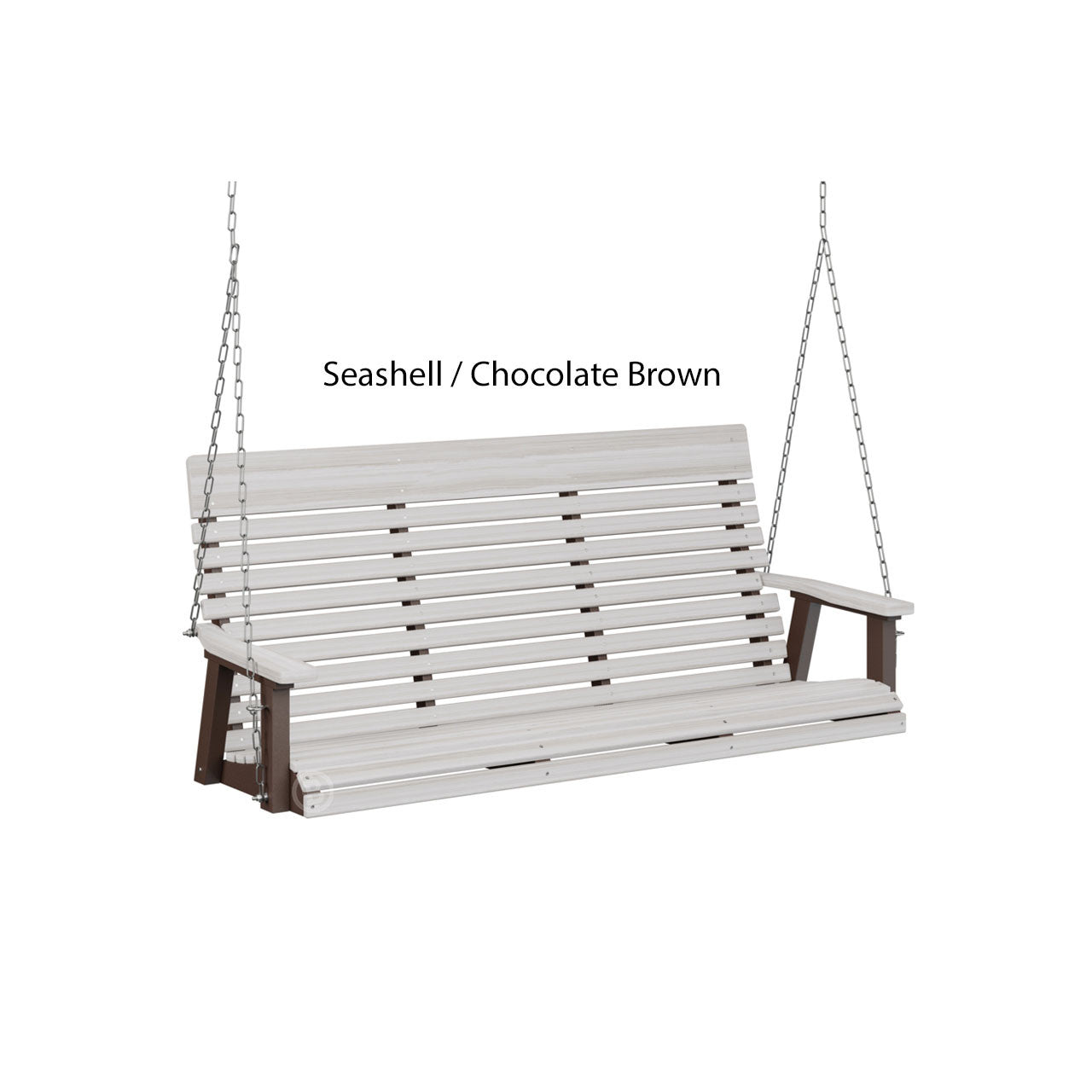 Berlin Gardens Casual-Back Three Seat Swing (Zinc Chains)