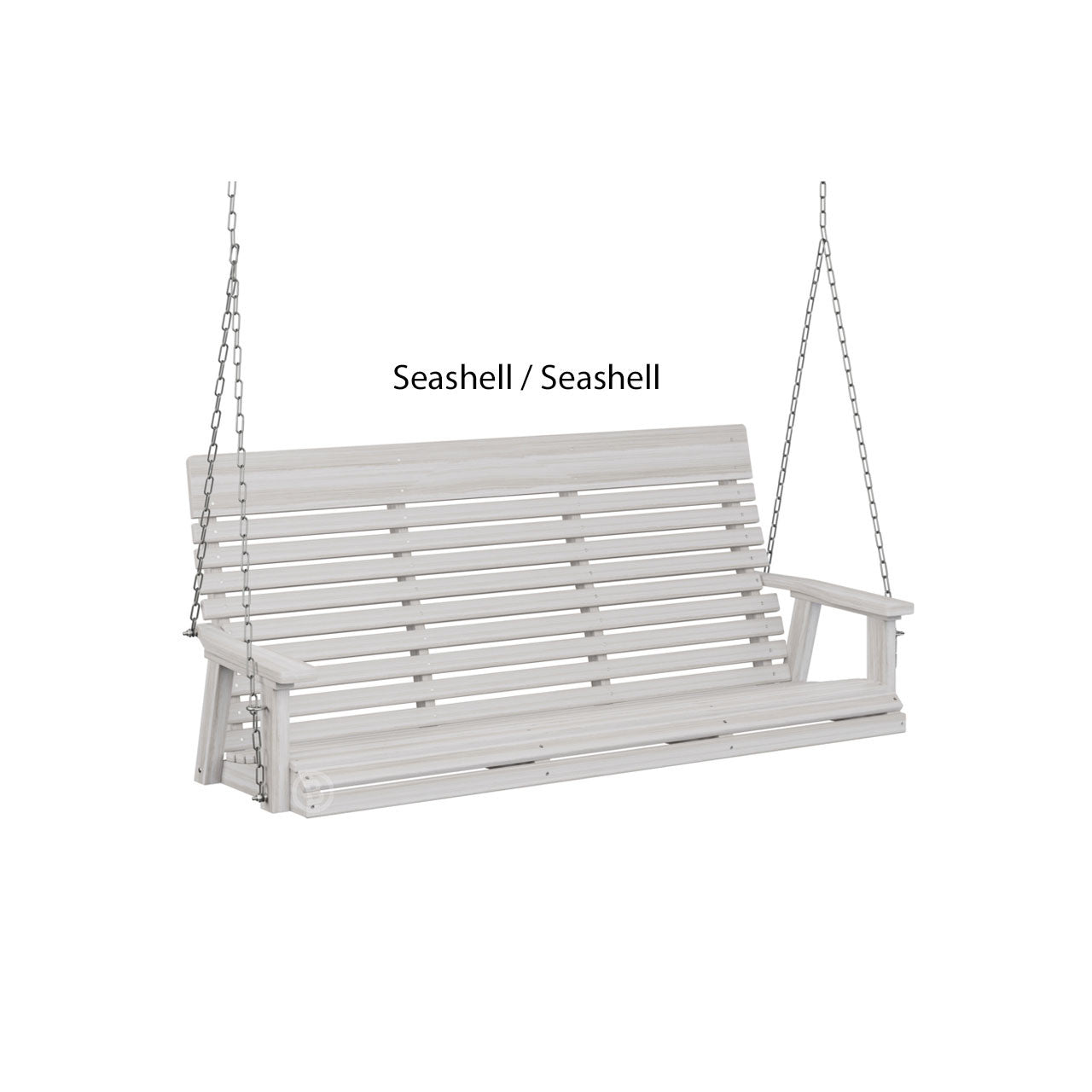 Berlin Gardens Casual-Back Three Seat Swing (Zinc Chains)