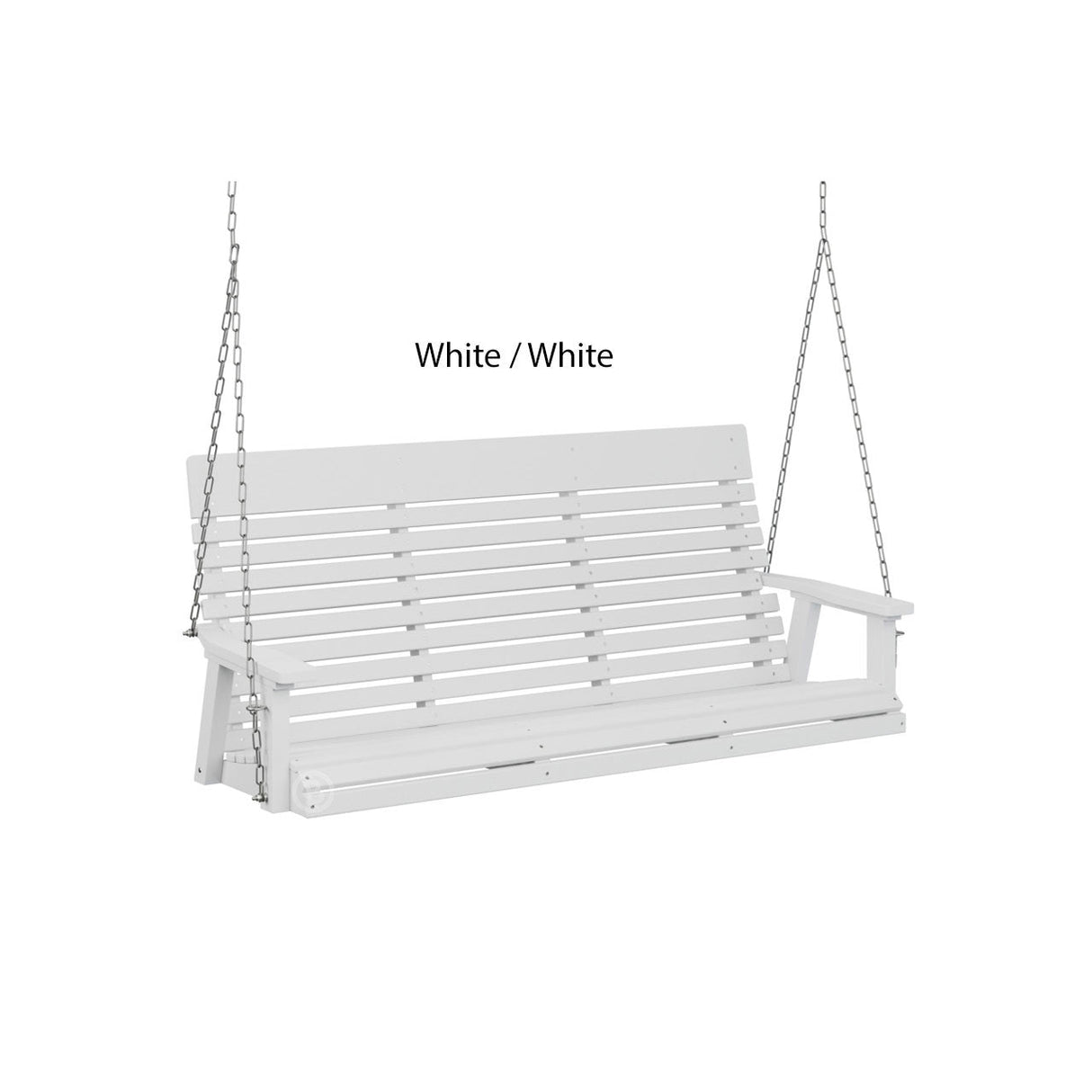 Berlin Gardens Casual-Back Three Seat Swing (Zinc Chains)