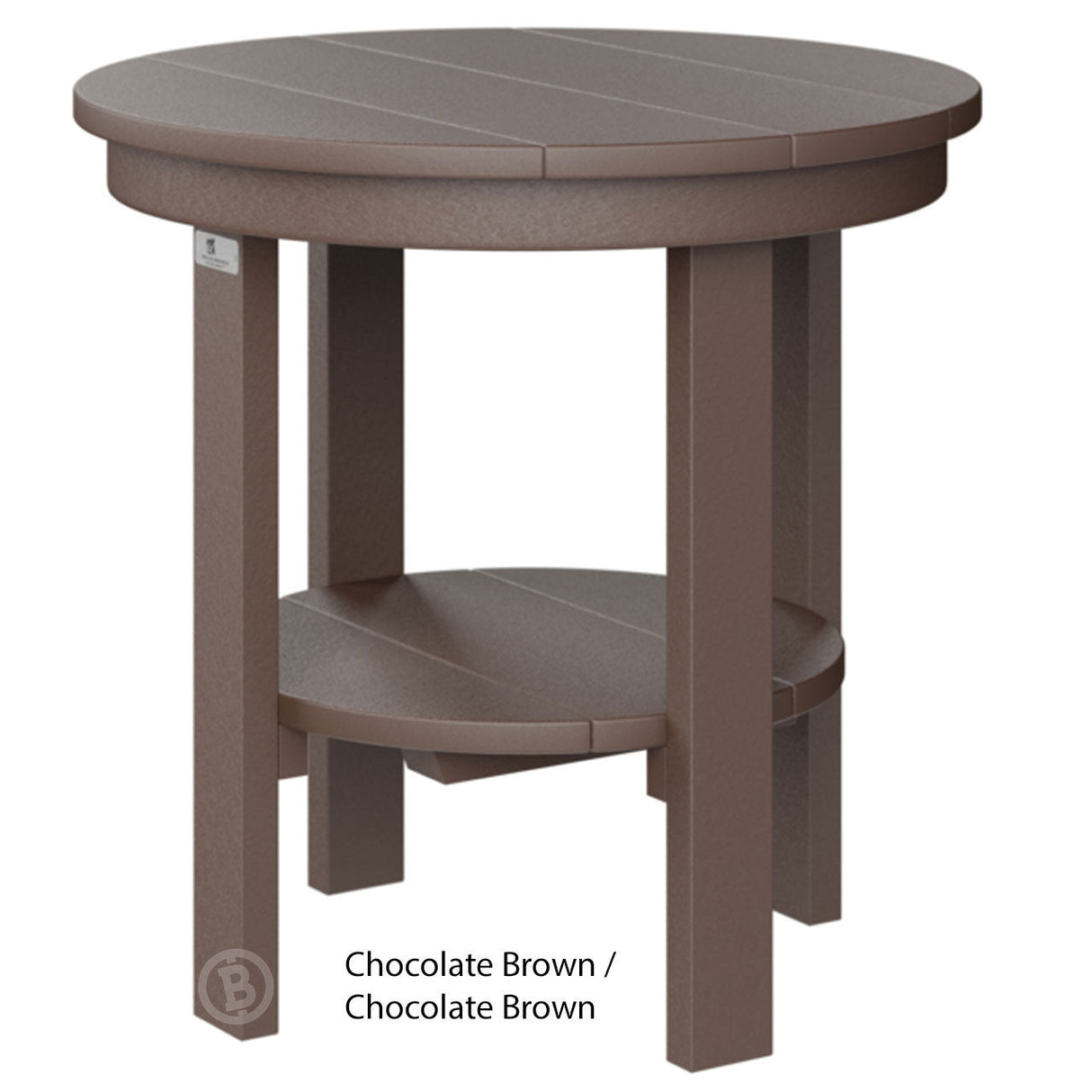 Berlin Gardens Round End Table Dining Height