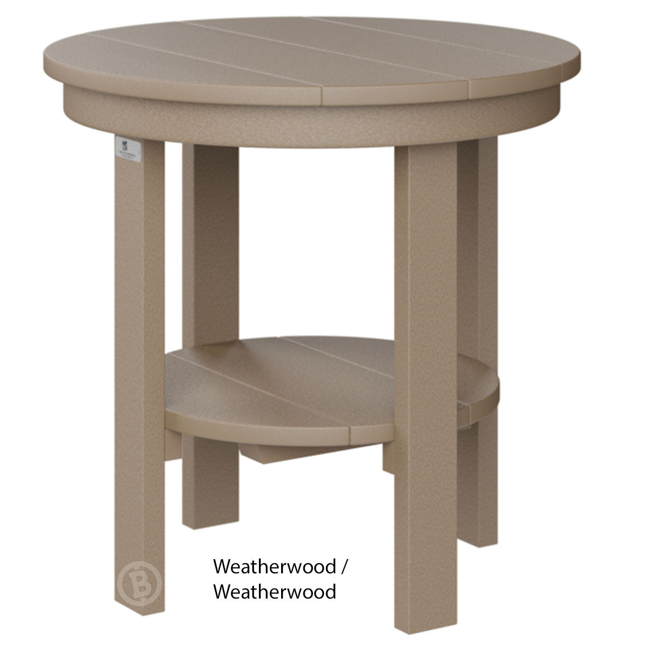 Berlin Gardens Round End Table Dining Height