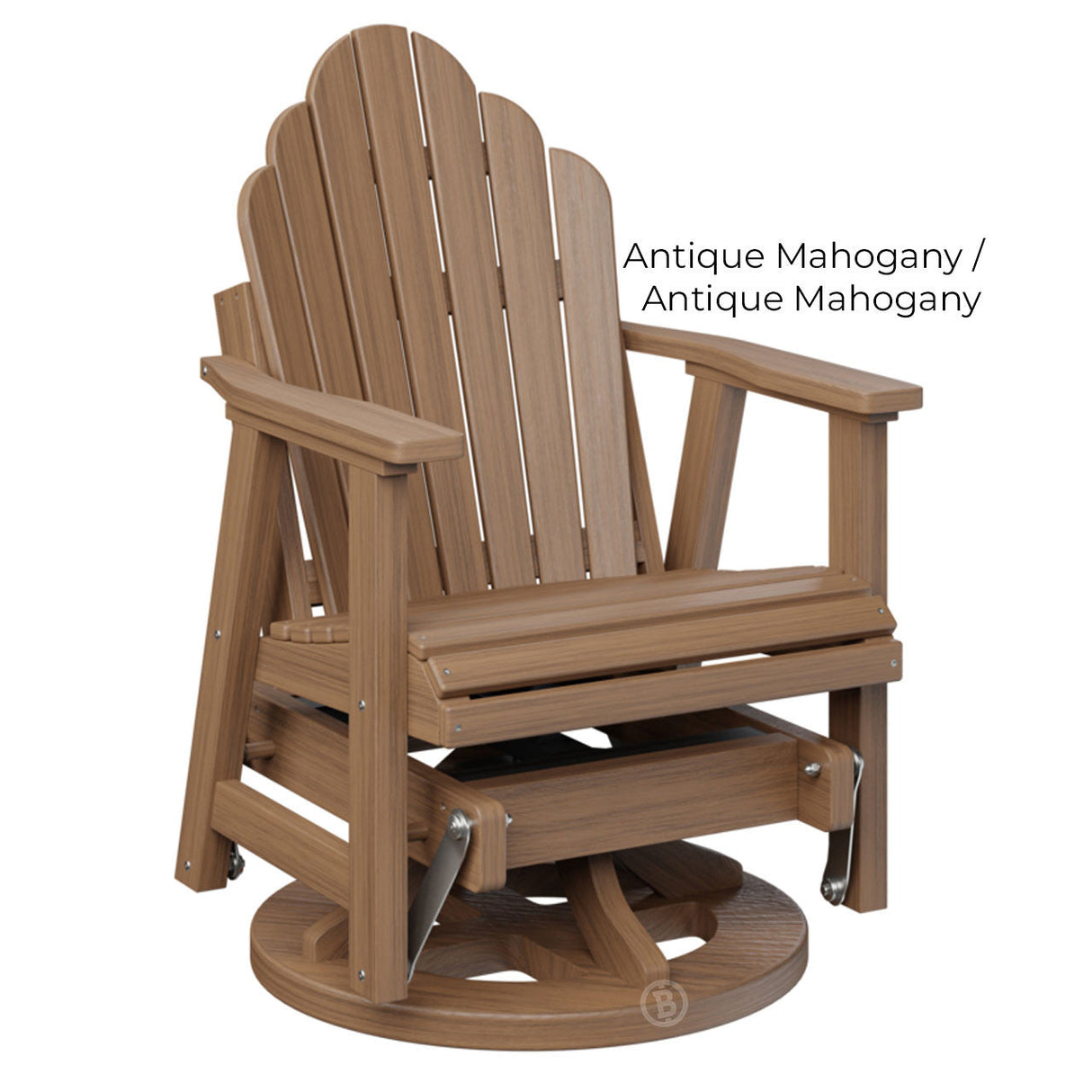 Berlin Gardens Cozi-Back Swivel Glider