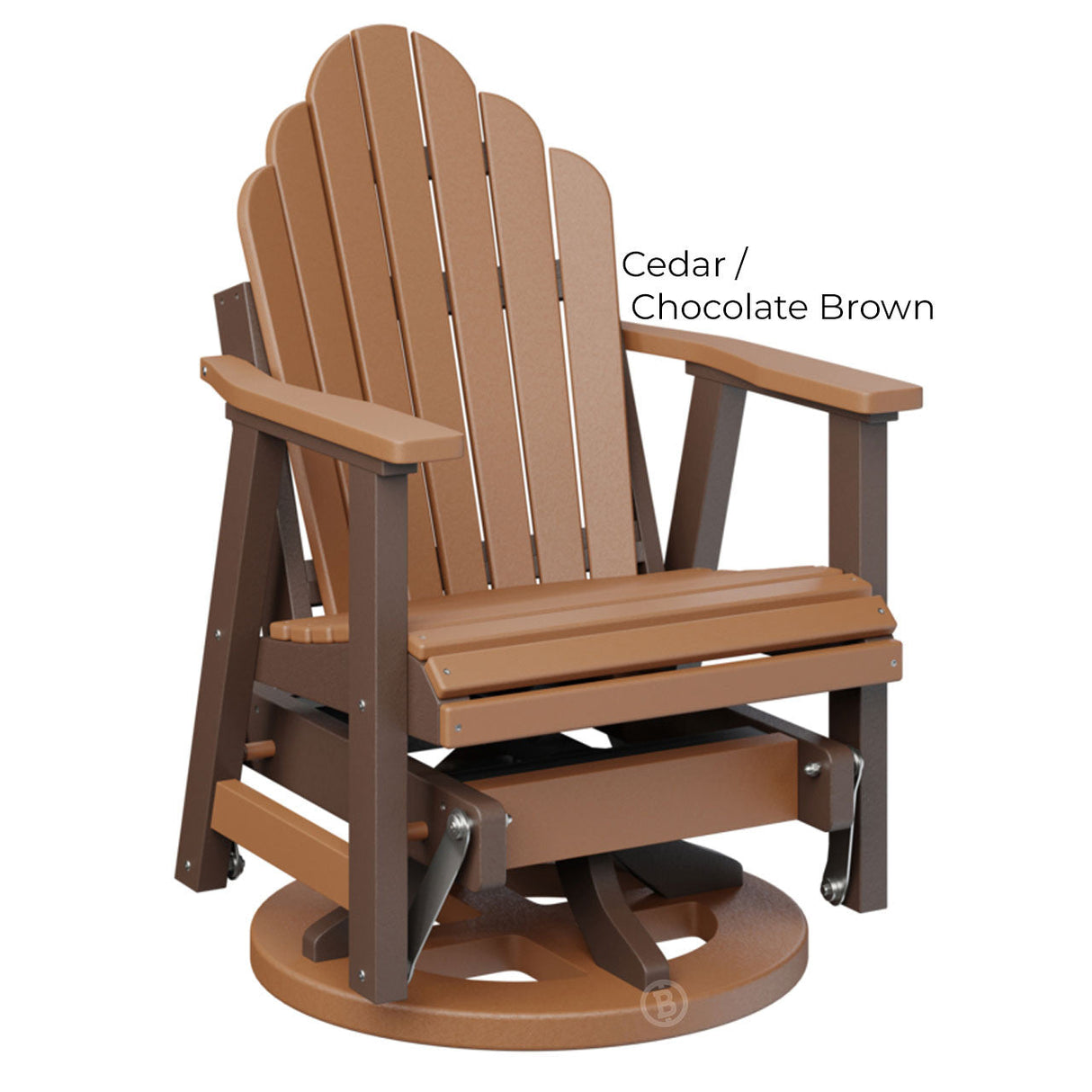 Berlin Gardens Cozi-Back Swivel Glider