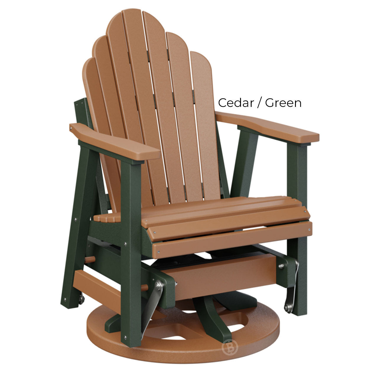 Berlin Gardens Cozi-Back Swivel Glider