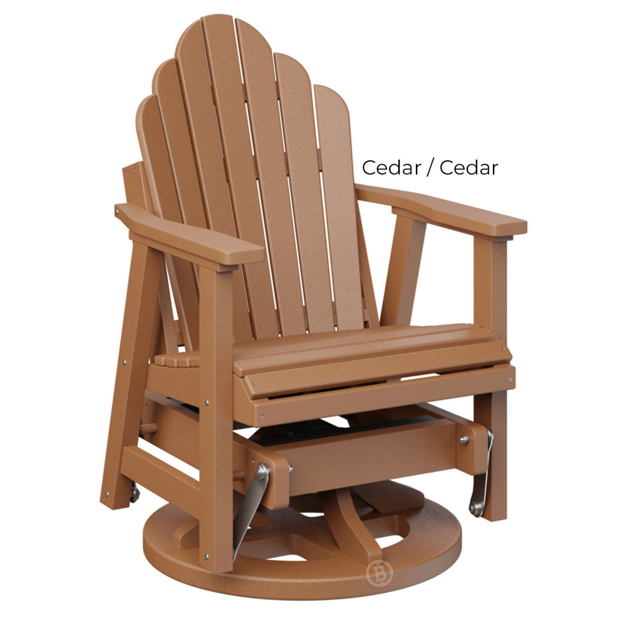 Berlin Gardens Cozi-Back Swivel Glider