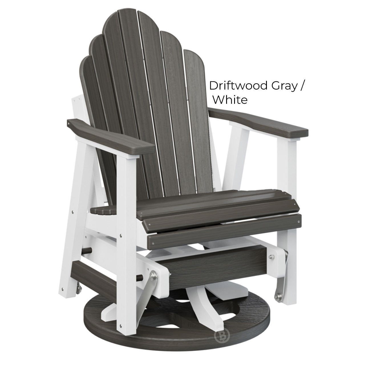 Berlin Gardens Cozi-Back Swivel Glider