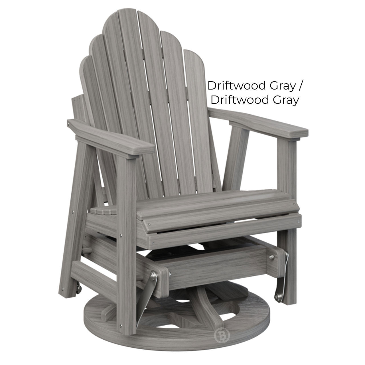 Berlin Gardens Cozi-Back Swivel Glider