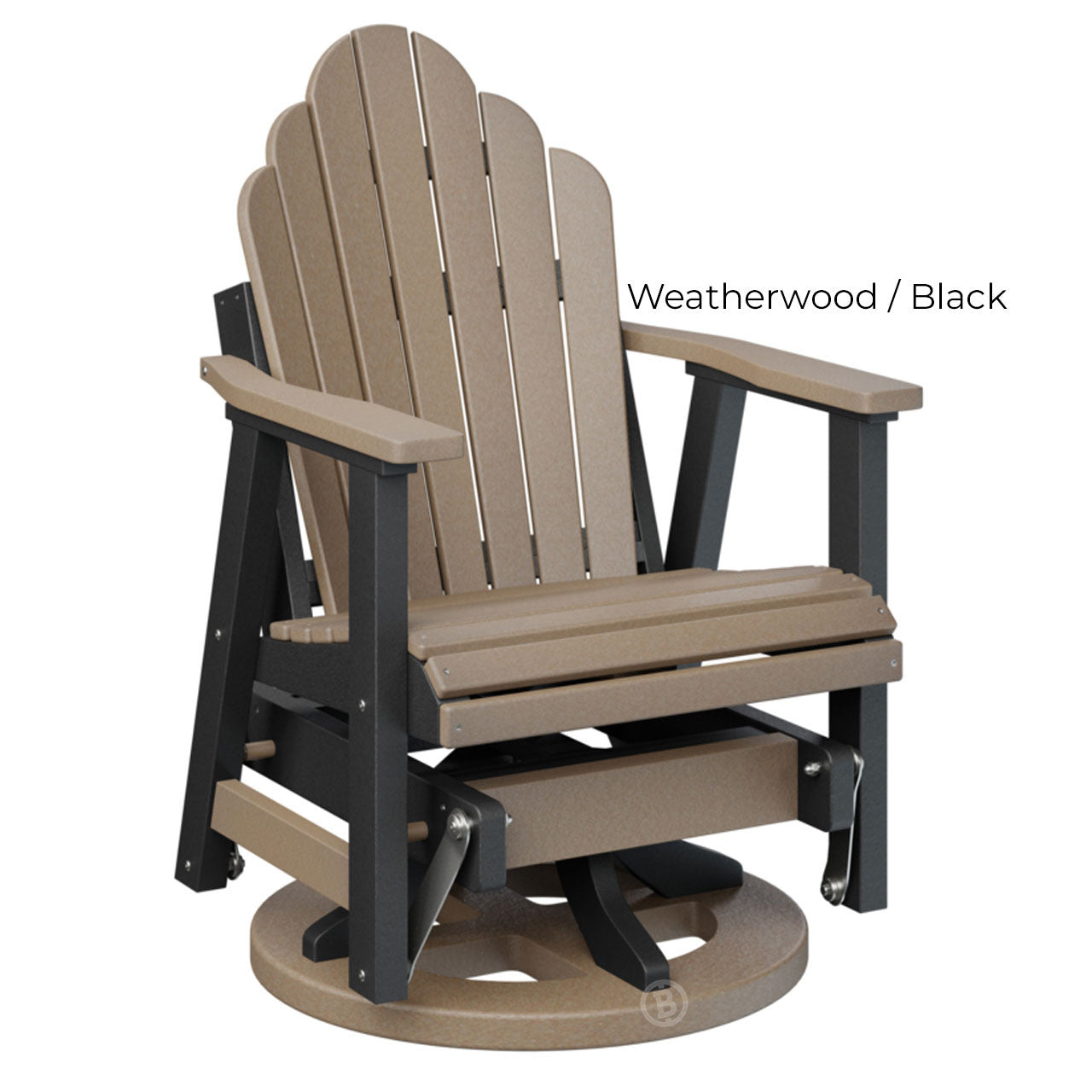 Berlin Gardens Cozi-Back Swivel Glider