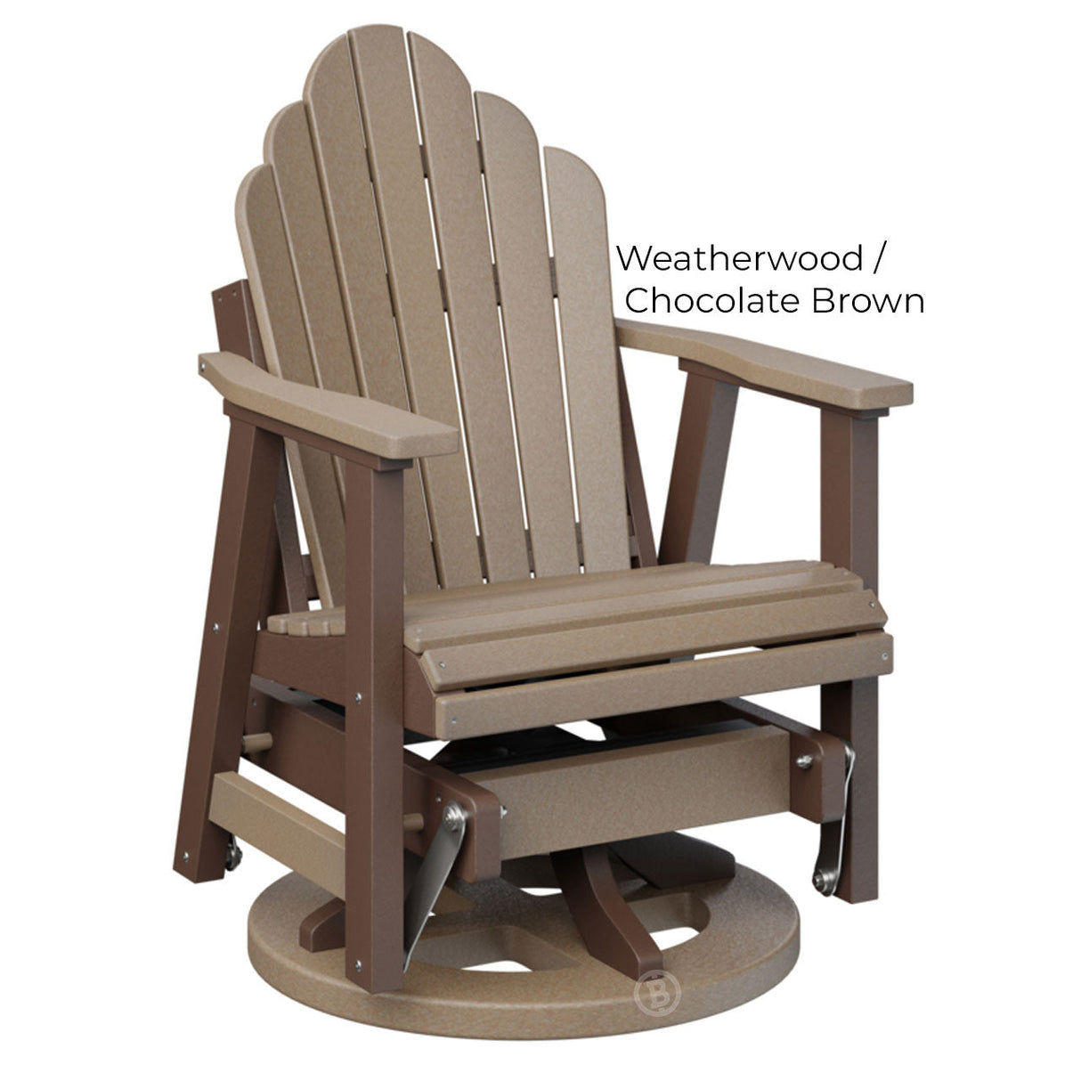 Berlin Gardens Cozi-Back Swivel Glider