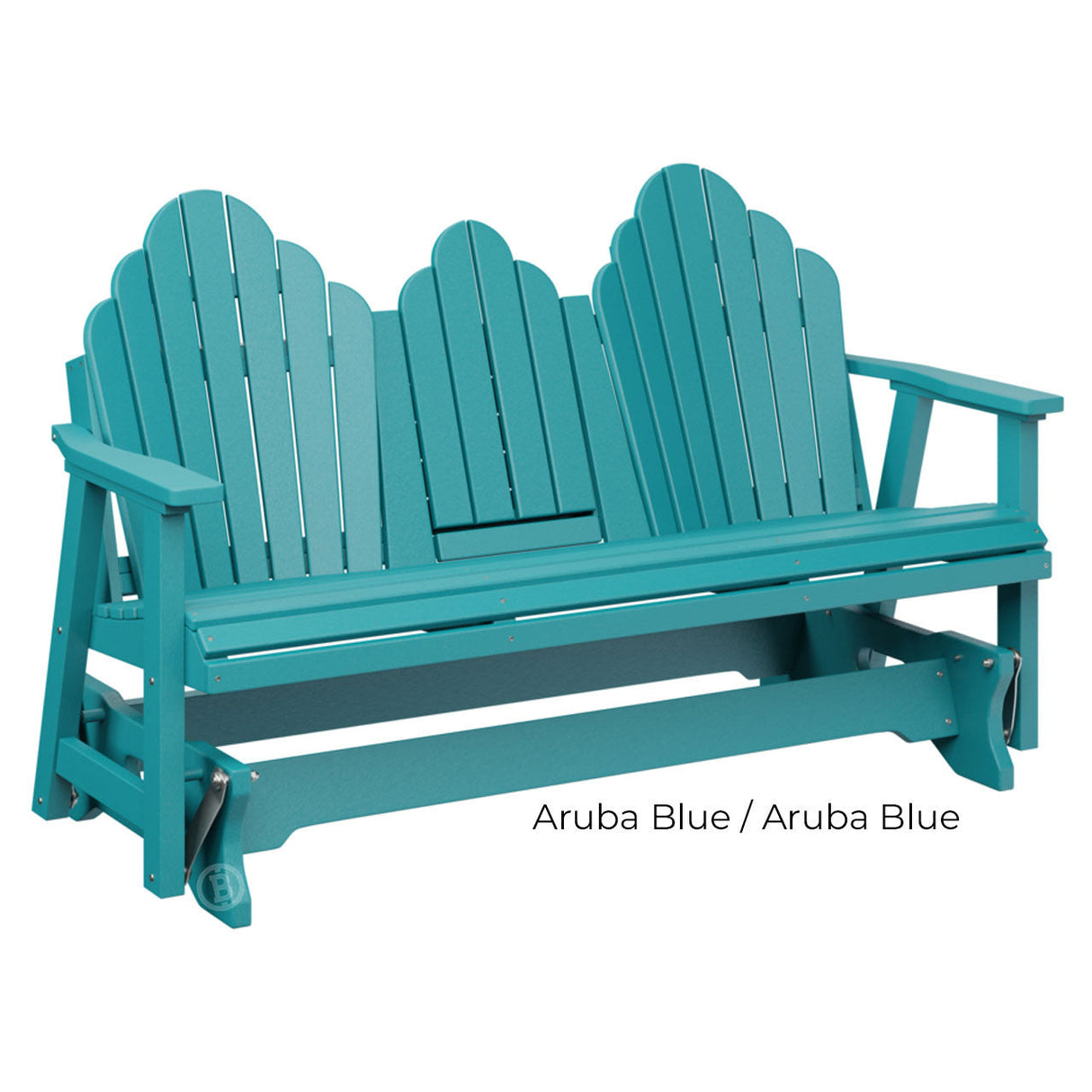 Berlin Gardens Cozi-Back Three Seat Glider w/Console