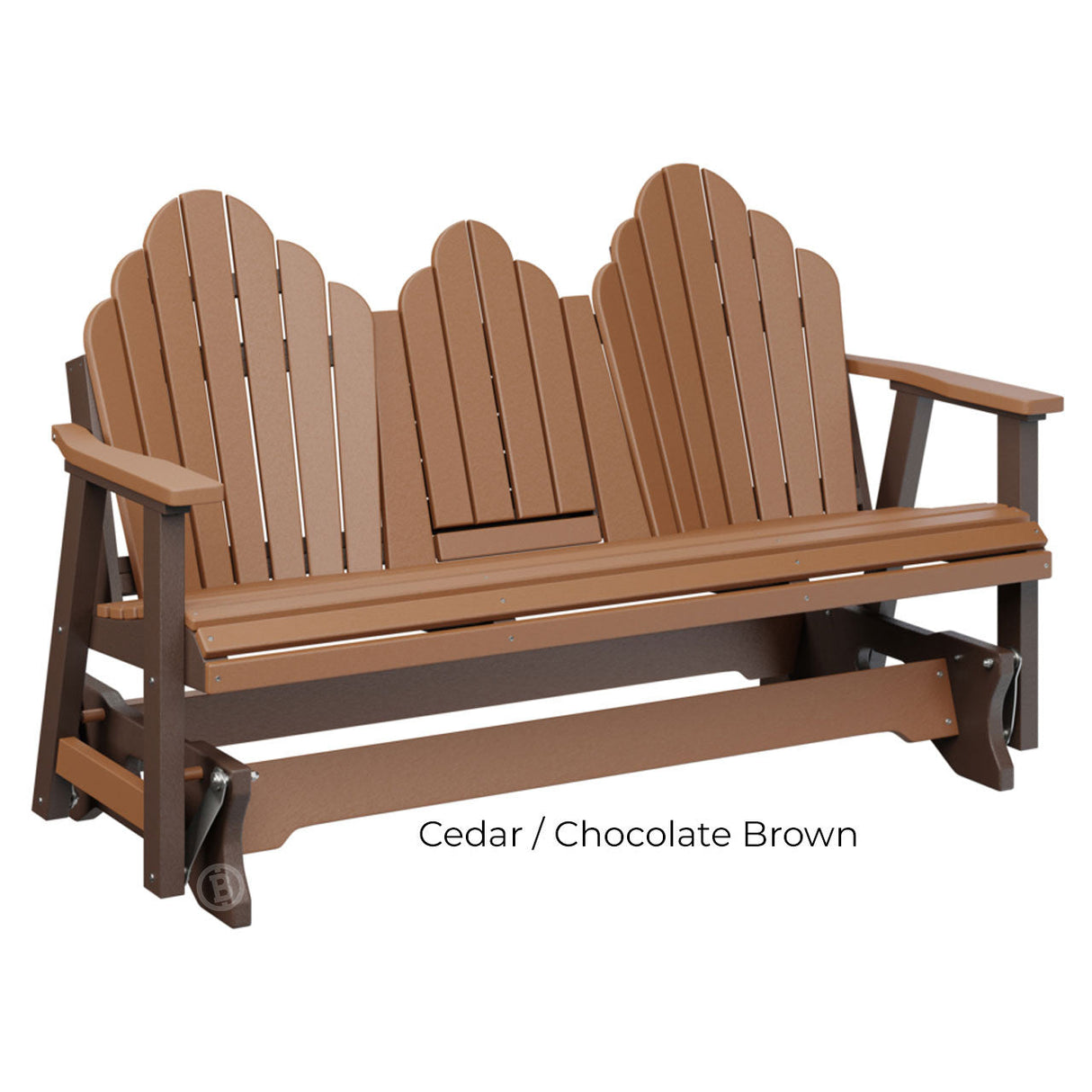 Berlin Gardens Cozi-Back Three Seat Glider w/Console