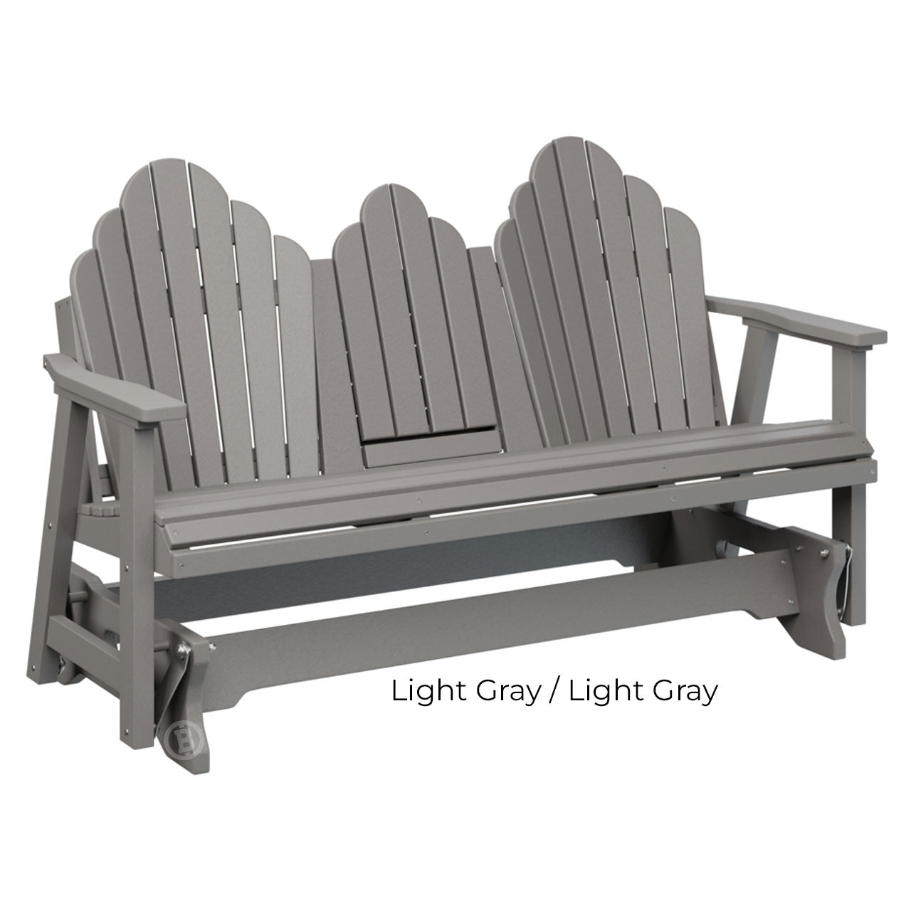 Berlin Gardens Cozi-Back Three Seat Glider w/Console