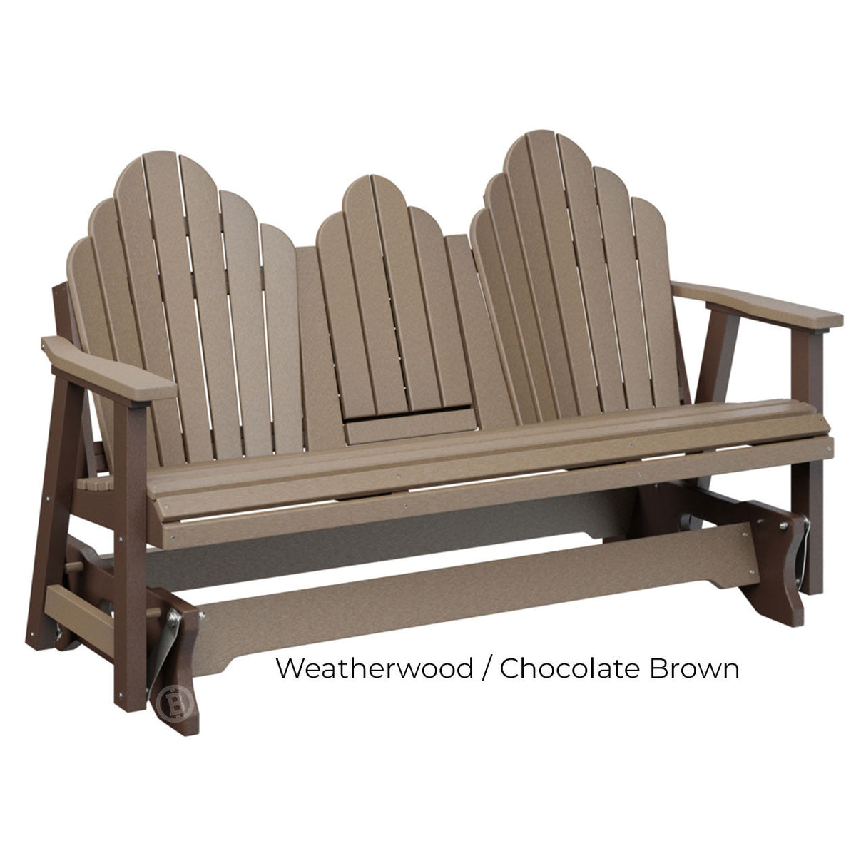 Berlin Gardens Cozi-Back Three Seat Glider w/Console