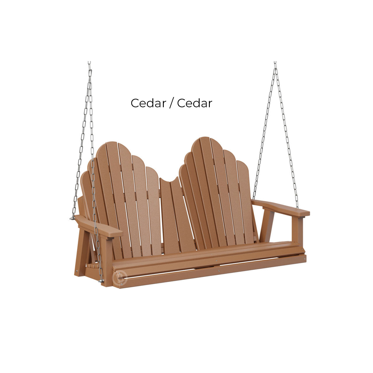 Berlin Gardens Cozi-Back Double Swing (Stainless Chains)