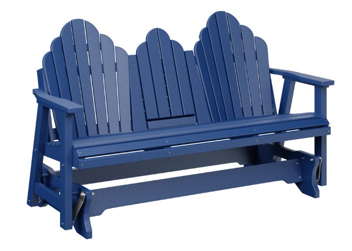 Berlin Gardens Cozi-Back Three Seat Glider w/Console Allochrome Brackets