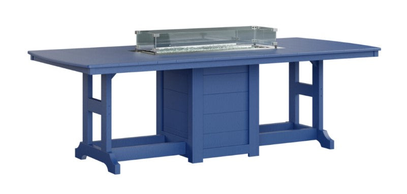 Berlin Gardens Garden Classic Standard Top 44" x 96" Rectangular Fire Bar Table