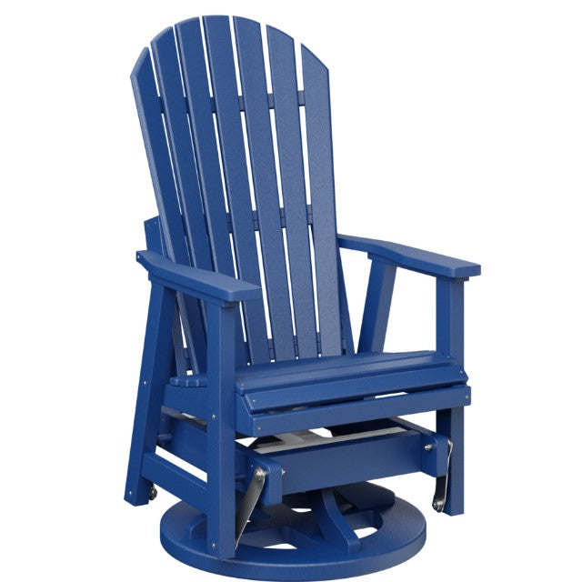 Berlin Gardens Comfo-Back Swivel Glider with Allochrome Brackets