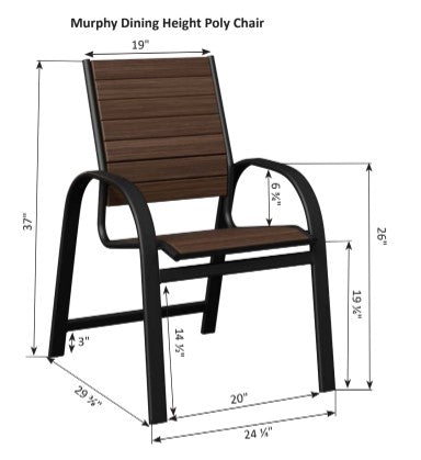 Berlin Gardens Murphy Padded Sling Dining Chair