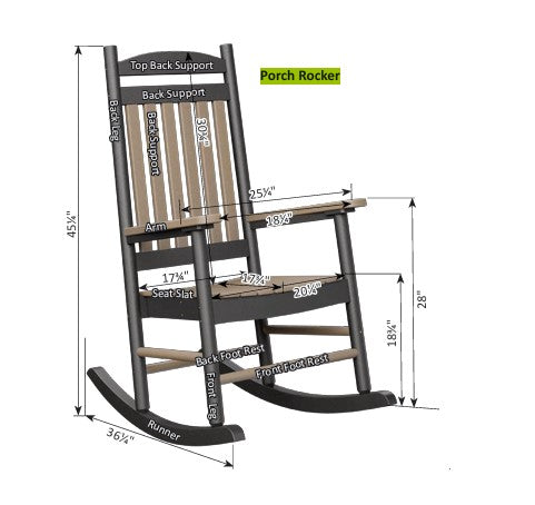 Berlin Gardens Porch Rocker - PR2545 2