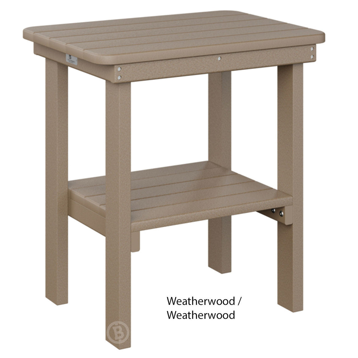 Berlin Gardens Rectangle End Table Dining Height