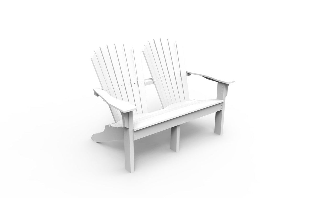 Seaside Casual Adirondack Shellback Love Seat
