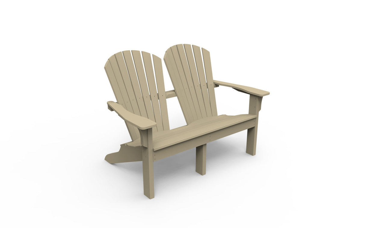 Seaside Casual Adirondack Shellback Love Seat