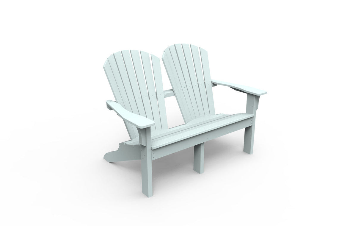 Seaside Casual Adirondack Shellback Love Seat