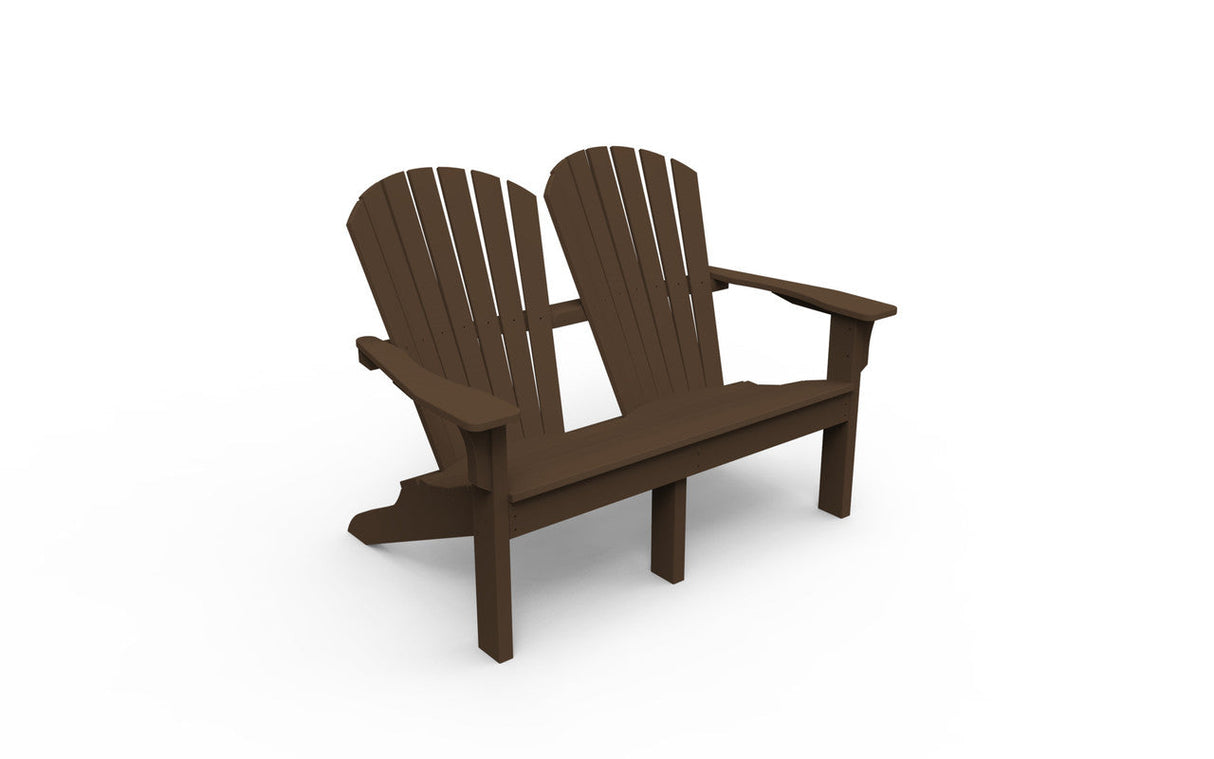 Seaside Casual Adirondack Shellback Love Seat