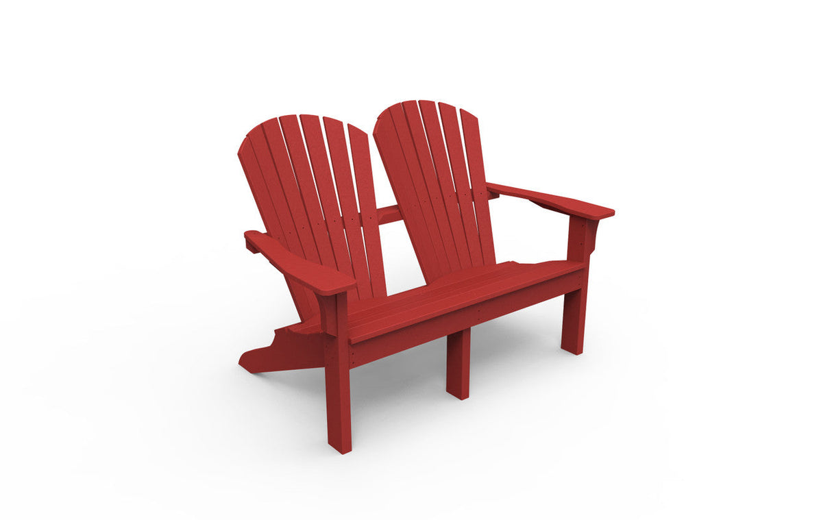 Seaside Casual Adirondack Shellback Love Seat