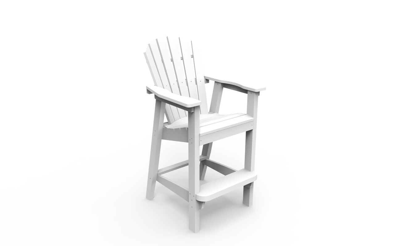 Seaside Casual Adirondack Shellback Bar Chair
