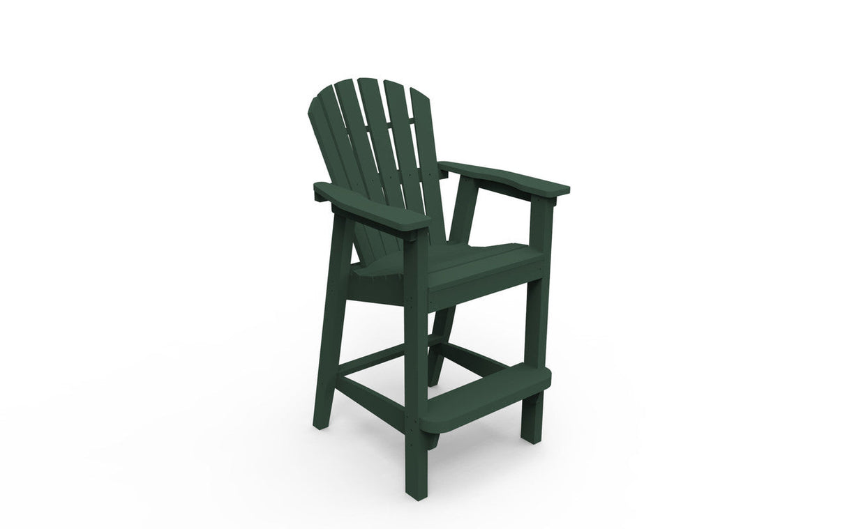 Seaside Casual Adirondack Shellback Bar Chair