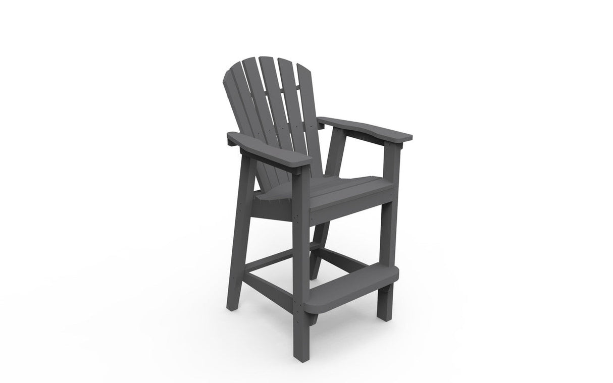 Seaside Casual Adirondack Shellback Bar Chair