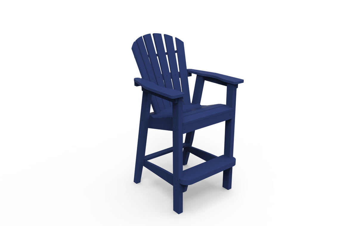 Seaside Casual Adirondack Shellback Bar Chair