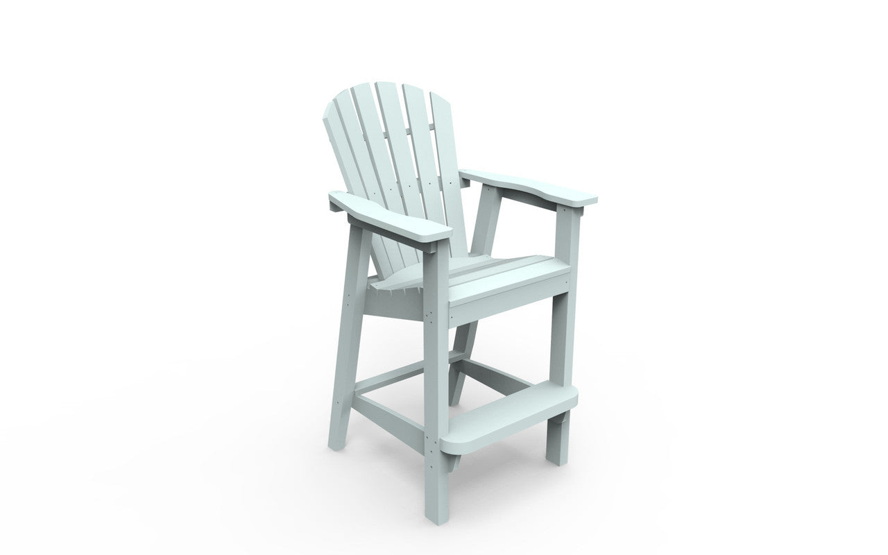 Seaside Casual Adirondack Shellback Bar Chair