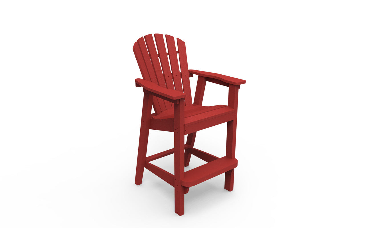 Seaside Casual Adirondack Shellback Bar Chair