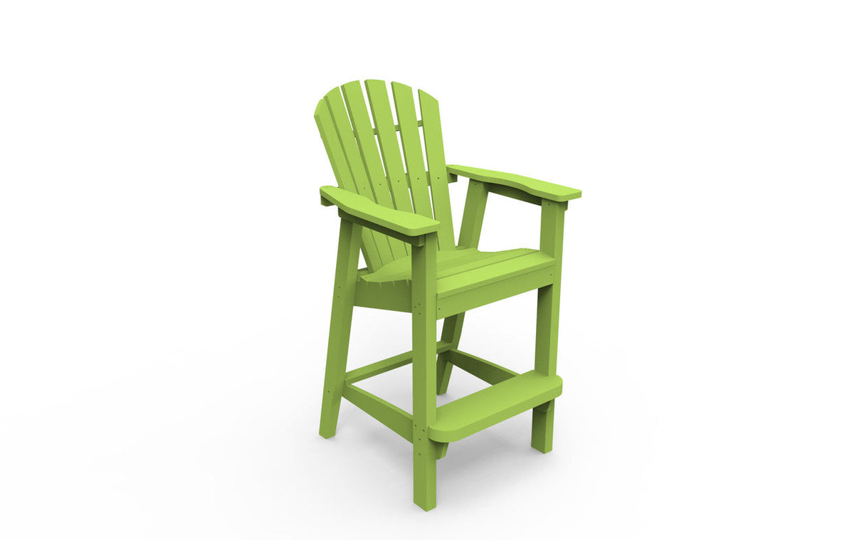 Seaside Casual Adirondack Shellback Bar Chair