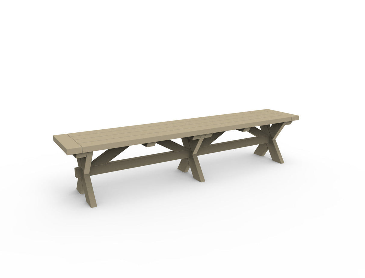 Seaside Casual Sonoma 76" Dining Bench