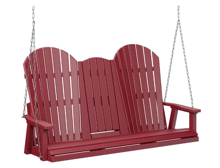 Berlin Gardens Comfo-Back Three Seat Swing w/Console (Zinc Chains)