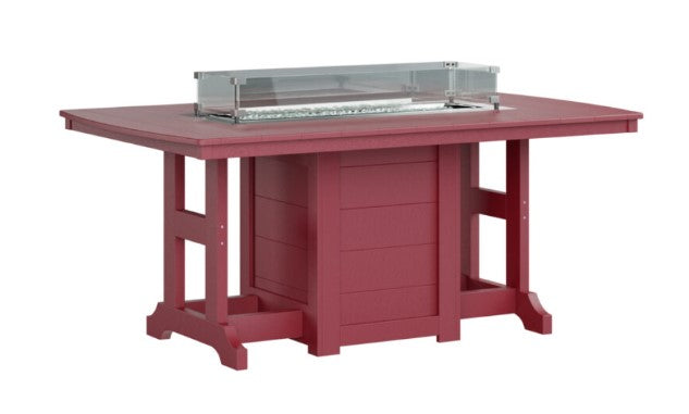 Berlin Gardens Garden Classic Standard Top 44" x 72" Rectangular Fire Bar Table