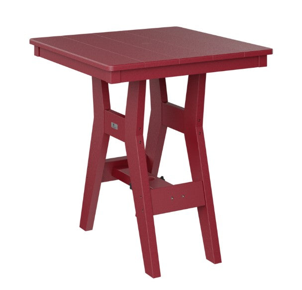 Berlin Gardens Harbor Bar Tables Standard Top 28" Square Bar Table