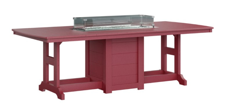 Berlin Gardens Garden Classic Standard Top 44" x 96" Rectangular Fire Bar Table