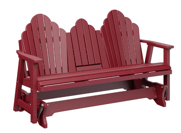 Berlin Gardens Cozi-Back Three Seat Glider w/Console Allochrome Brackets