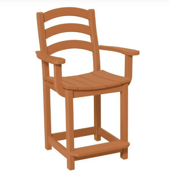 Beaver Dam Seabreak Counter Chair with Arms