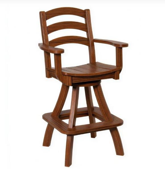 Beaver Dam Seabreak Bar Swivel Chair with Arms