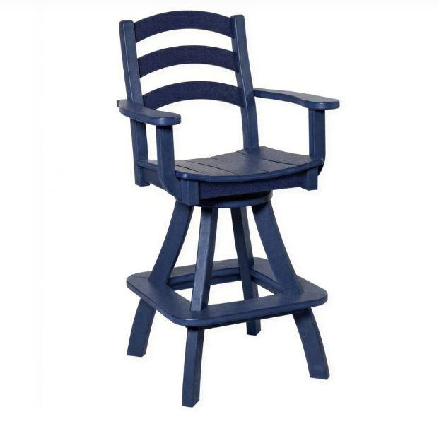 Beaver Dam Seabreak Bar Swivel Chair with Arms
