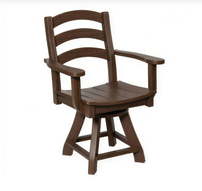 Beaver Dam Seabreak Dining Swivel Chair with Arms