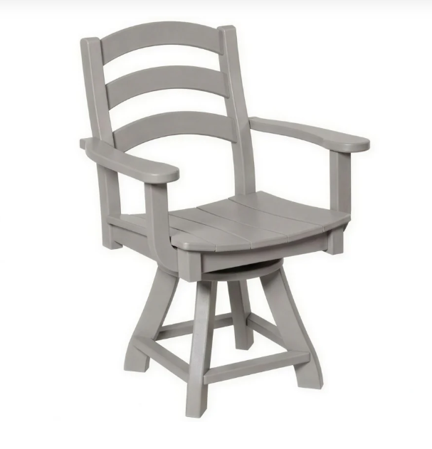 Beaver Dam Seabreak Dining Swivel Chair with Arms